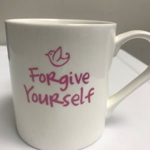 Home Essentials Ceramic Coffee Mug Forgive Yourself Message Design