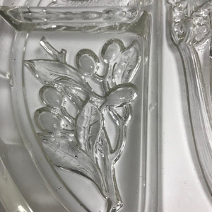 Indiana Glass Round Divided Relish Tray 10.25 Inch Serving Dish