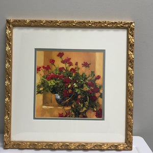 Matted Art Print Ivy Geraniums Philip Craig Framed Still Life Art