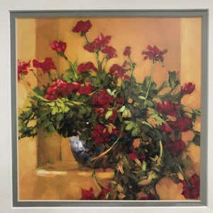 Matted Art Print Ivy Geraniums Philip Craig Framed Still Life Art