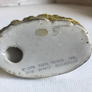 Panda Prints 1975 Schmid Collection Ceramic Boy & Girl Figurine