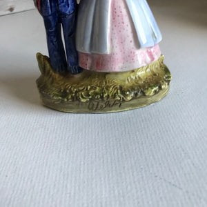 Panda Prints 1975 Schmid Collection Ceramic Boy & Girl Figurine