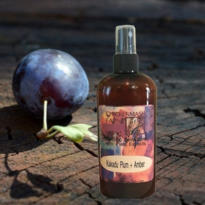 Plum scented body spray