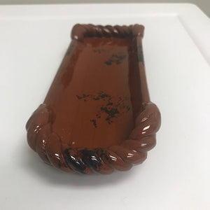 SJ Pottery Redware Serving Dish Bethel Missouri