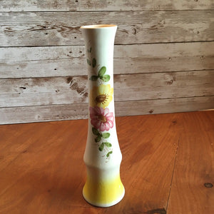Sado International Handmade Single Vase Portugal FTD White Floral 8.25 Inch
