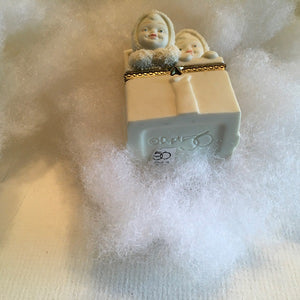 Snowbabies Surprise Hinged Trinket Box