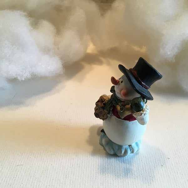 Snowman Figurine Ringing Bell – Christmas Snowman Decoration (4 Inch)