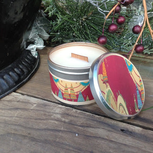 Sugar Plum Wood Wick Soy Candle-Chickenmash Farm