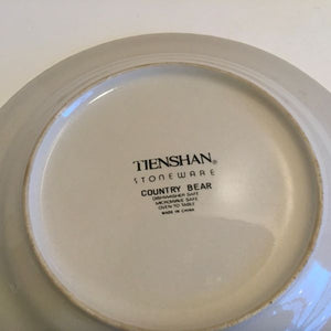 Teinshan Country Bear Stoneware Dinner Plate 10.5"