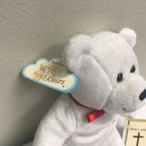The Original Holy Bear United Methodist Church White Bear Red Ribbon Bow