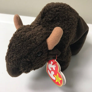 Ty Beanie Baby Roam the Buffalo Brown Buffalo 1998