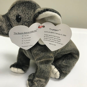 Ty Beanie Baby Trumpet the Elephant 2000