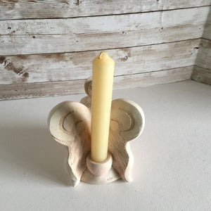 United Designs Candle Lights Angel Pink Candle Holder 1988