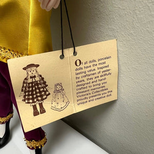 Victoria Collectibles Porcelain Mouse Clown Doll Figurine