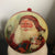Vintage Decoupage Santa Claus Christmas Ornament Round Bulb
