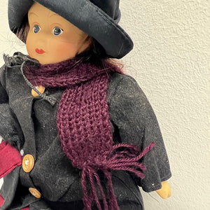 Vintage Porcelain Amish Doll Holding Baby Doll Collectible Doll