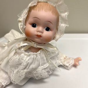 Vintage Porcelain Baby Doll Crawling Baby Position Doll