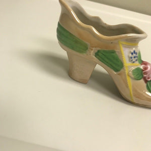 Vintage Porcelain Shoe Figurine Made In Japan