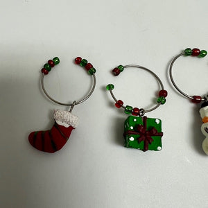 Wine Bottle Charms Christmas Charms For Bottle 6 Charms