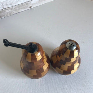 Wooden Pear Salt Shaker and Pepper Grinder