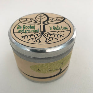 Be Rooted and Grounded In God's Love | Inspirational Candle | Pearberry Scent-Chickenmash Farm