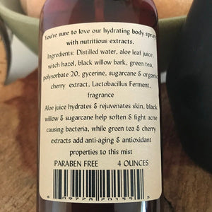 Holiday Fragrant Spray | Maple Chai Sweet Cream Body Spray-Chickenmash Farm