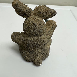 Easter Rabbit Figurine Resin Standing Easter Rabbit Figurines Lot of 3