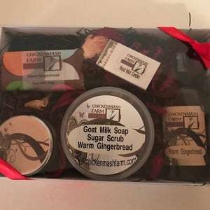 Bath and Body Gift Box | Warm Gingerbread Gift Set-Chickenmash Farm