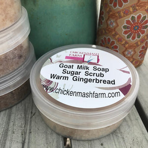 Warm Gingerbread Goat Milk Soap Sugar Scrub-Chickenmash Farm