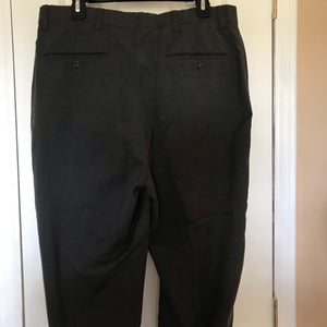 Alfani Men's Slim Fit Flat Front Dress Pants Size 34 X 32 ,Dark Gray Color-Chickenmash Farm