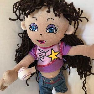 Build A Bear Friends 2B Made All Star Doll With Softball Accessory-Chickenmash Farm