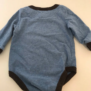 Baby Boy's Oshkosh One-Piece Long Sleeve Bodysuit Size 6 Months Set of 2-Chickenmash Farm