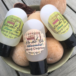 On the Go Instant Hand Cleanser | Waterless Hand Cleaner Unscented-Chickenmash Farm