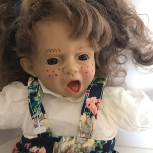 Expressions Vintage Pouting Doll 10" Girl Doll Curly Hair Doll-Chickenmash Farm