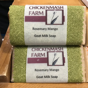 Rosemary Mango Goat Milk Soap | Handmade Goat Milk Soap Chickenmash Farm-Chickenmash Farm