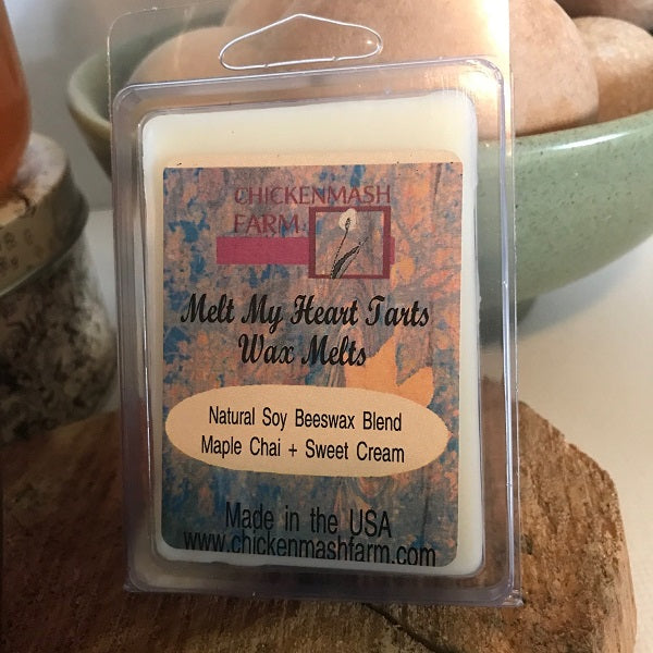 Maple Chai Sweet Cream Wax Melts | Holiday Candle Melts-Chickenmash Farm