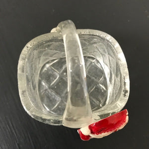 Miniature glass basket