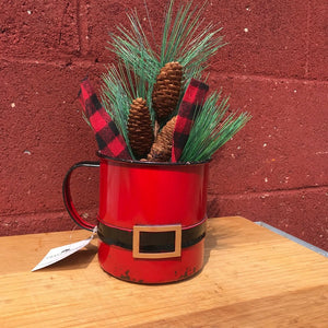 Santa Suit Mug | Holiday Decor | Christmas Mug-Chickenmash Farm
