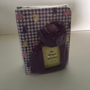 Newborn Baby Photo Album Gift Set Puple Piggy Pattern Baby Gift-Chickenmash Farm