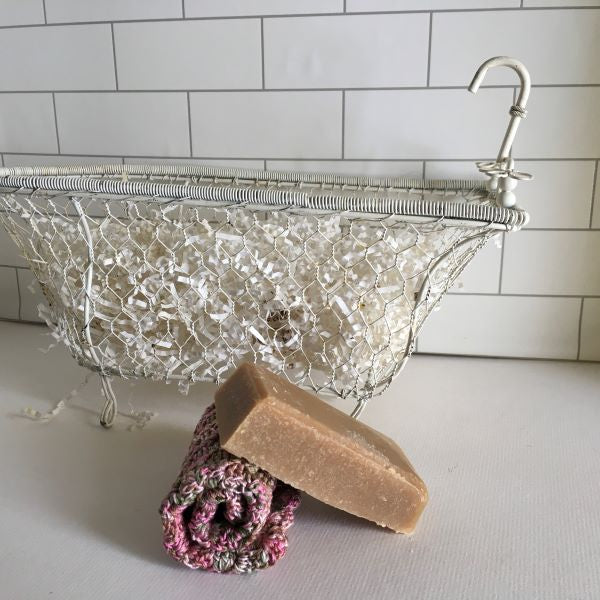 pink camouflage washcloth