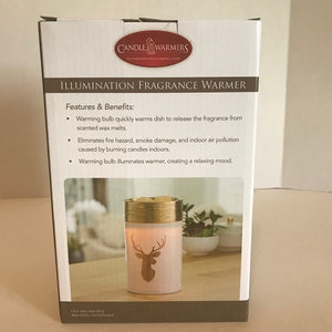 Fragrance Warmer | Electric Tart Burner | Deer Design Golden Stag-Chickenmash Farm