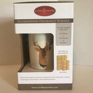 Fragrance Warmer | Electric Tart Burner | Deer Design Golden Stag-Chickenmash Farm