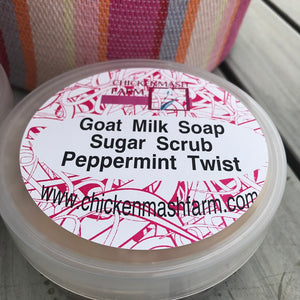 Peppermint Twist Sugar Scrub-Chickenmash Farm