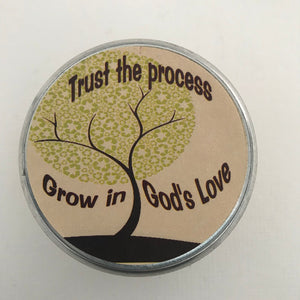 Grow in God's Love Inspirational Candle | Pearberry Scented Candle-Chickenmash Farm