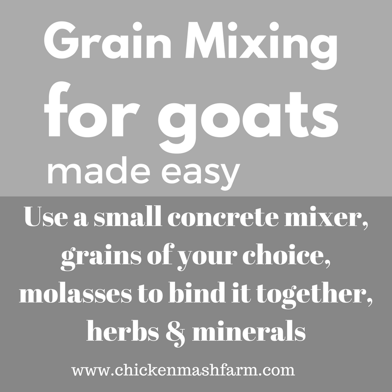 Mixing Your Own Custom Grain For Goats Just Got Easier