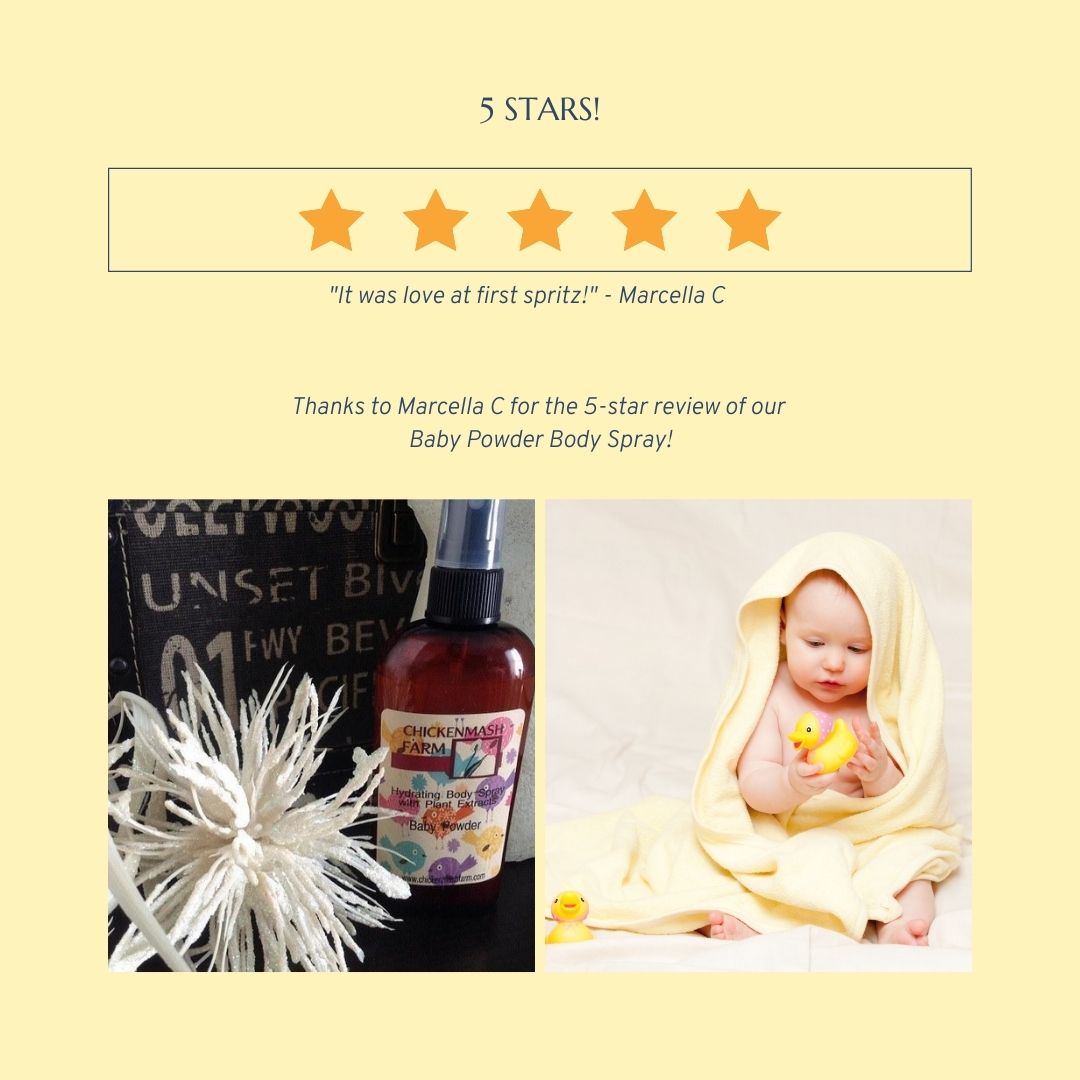 fragrant baby powder spray