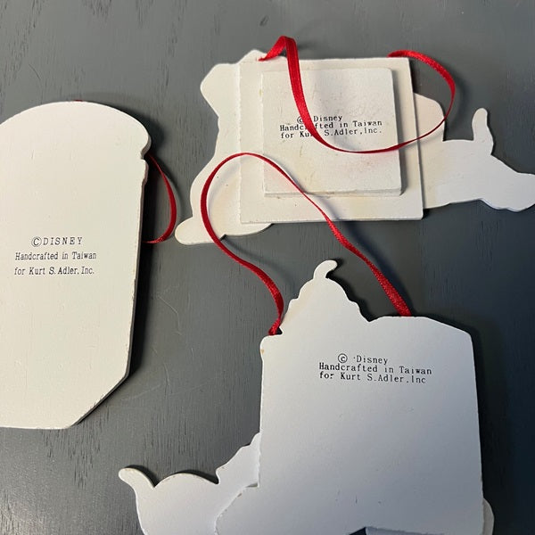 101 Dalmatians Wooden Christmas Ornaments Set of 3 Kurt S. Adler