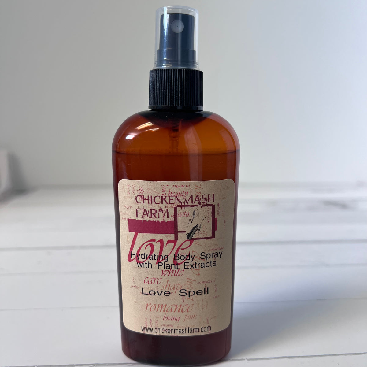 Love Spell Botanical body mist white background