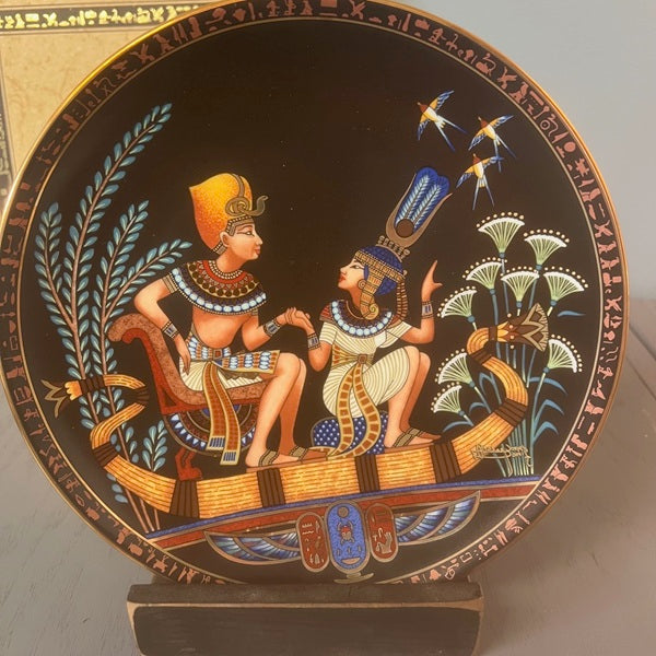 1991 The Legend of Tutankhamun Osiris Porcelain Collector Plate