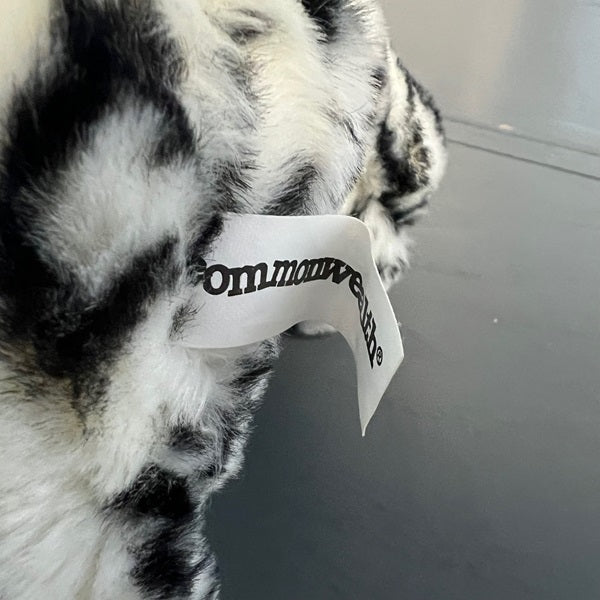 2004 Commonwealth Plush Cat Black and White Stuffed Animal 10 inch